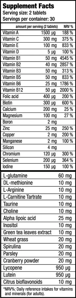 BioTech  Multivitamin for Men 60 шт. / 30 servings,  ml, BioTech. Vitamin Mineral Complex
