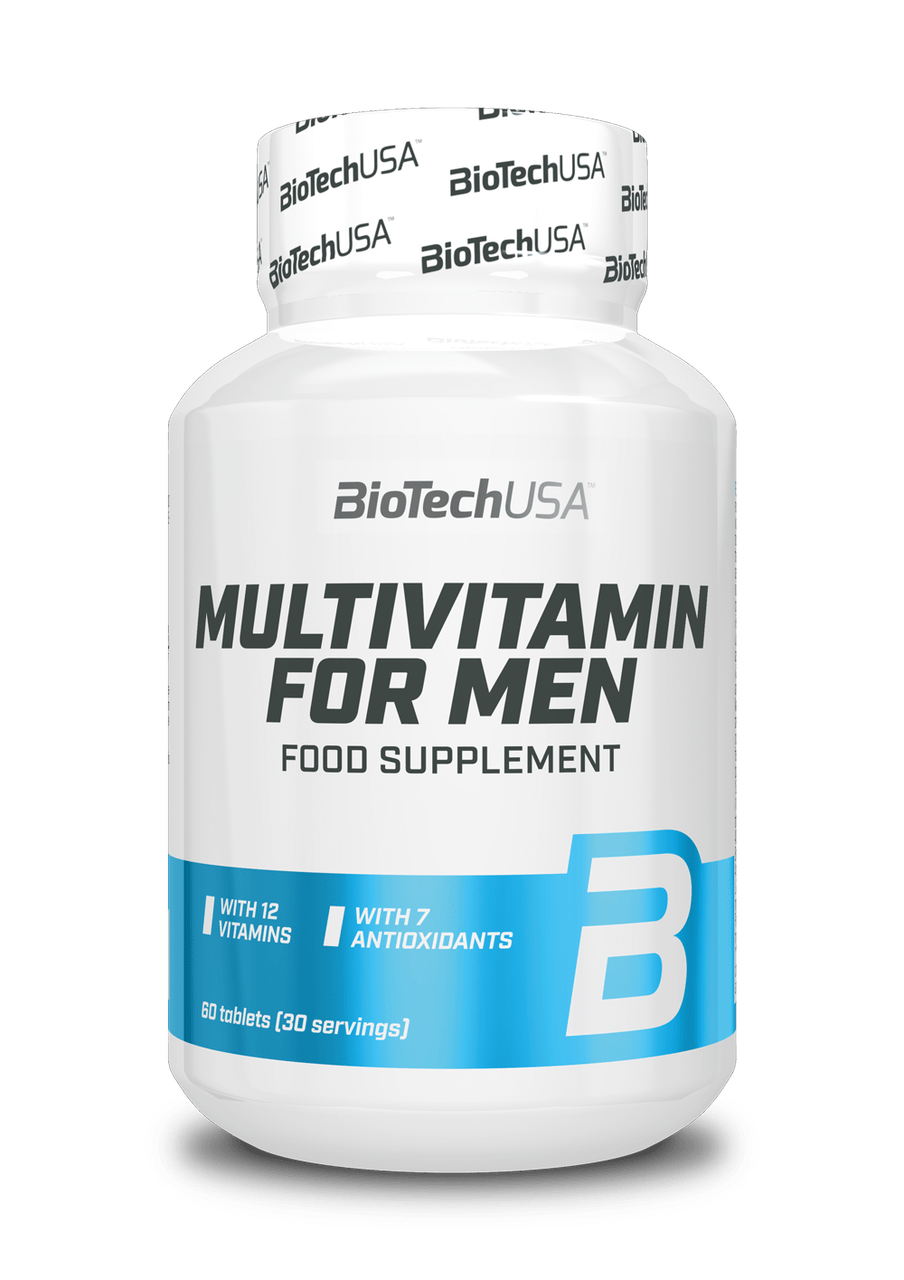 Витамины для мужчин BioTech Multivitamin for men (60 таб) биотеч мультивитамин фор мен,  мл, BioTech. Витамины и минералы. Поддержание здоровья Укрепление иммунитета 