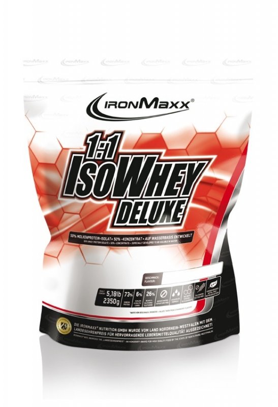 IsoWhey Deluxe, 2350 г, IronMaxx. Сывороточный изолят. Сухая мышечная масса Снижение веса Восстановление Антикатаболические свойства 