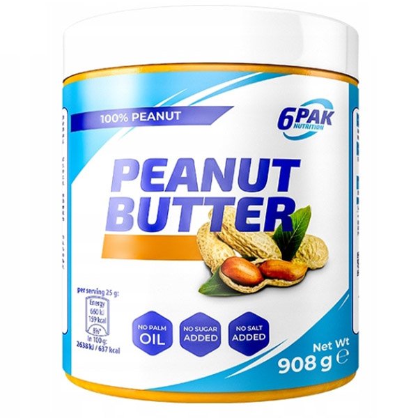 6PAK Nutrition Заменитель питания 6PAK Nutrition Peanut Butter Pak, 908 грамм (Crunchy), , 908 