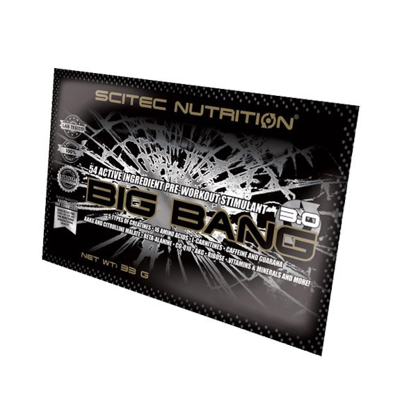 Предтренировочный комплекс Scitec Big Bang, 33 грамм - манго,  ml, Saputo. Pre Workout. Energy & Endurance 