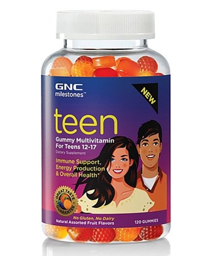 Milestones Teen Multi Gummy, 120 pcs, GNC. Vitamin Mineral Complex. General Health Immunity enhancement 