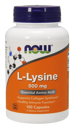 NOW L-Lysine 500 mg Capsules 100 капс Без вкуса,  ml, Now. Lisina. 