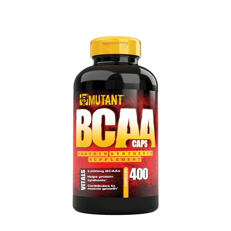 BCAA Mutant BCAA, 400 капсул,  мл, Mutant. BCAA. Снижение веса Восстановление Антикатаболические свойства Сухая мышечная масса 