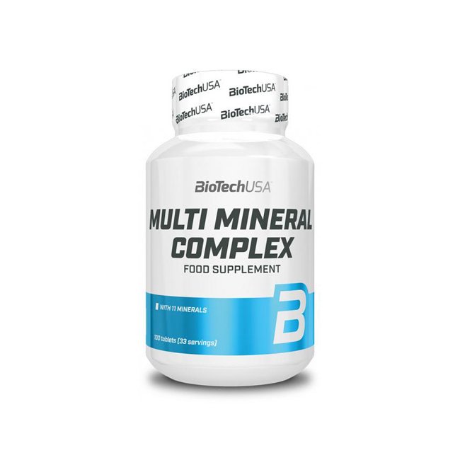 Витамины и минералы BioTech Multi Mineral Complex, 100 таблеток,  мл, BioTech. Витамины и минералы. Поддержание здоровья Укрепление иммунитета 