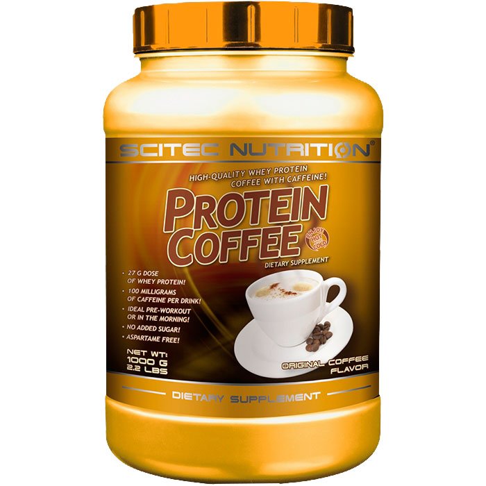 Protein Coffee, 1000 г, Scitec Nutrition. Сывороточный концентрат. Набор массы Восстановление Антикатаболические свойства 