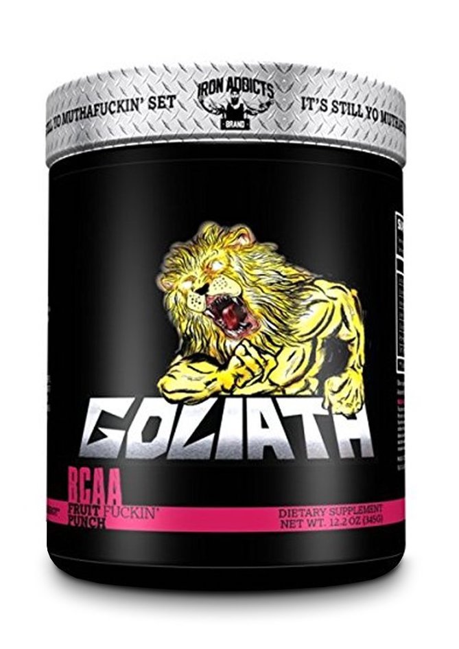 Goliath BCAA, 364 g, Iron Addicts Brand. BCAA. Weight Loss recuperación Anti-catabolic properties Lean muscle mass 