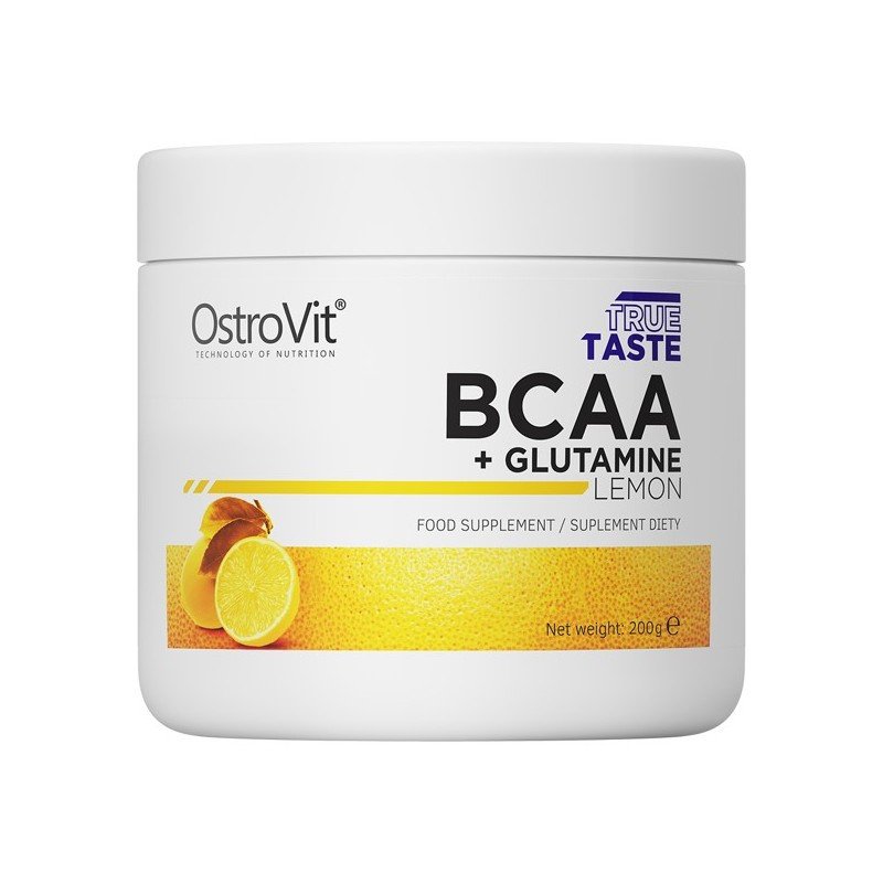Амінокислоти OstroVit ANTICAT BCAA + L-Glutamine 200 g (Лимон),  ml, OstroVit. BCAA. Weight Loss recovery Anti-catabolic properties Lean muscle mass 