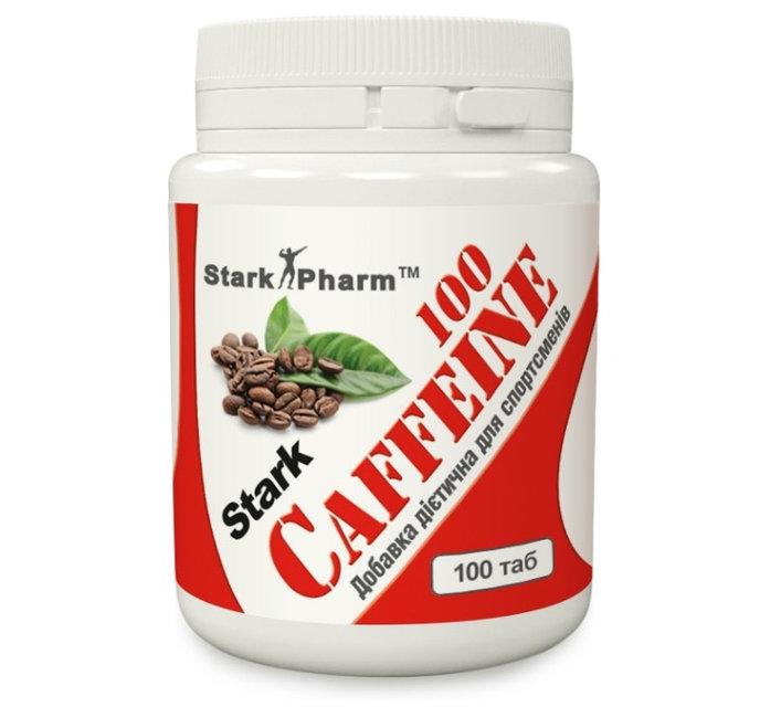 Кофеїн Caffeine 100 mg - 100 caps,  мл, Stark Pharm. Кофеин. Энергия и выносливость Увеличение силы 