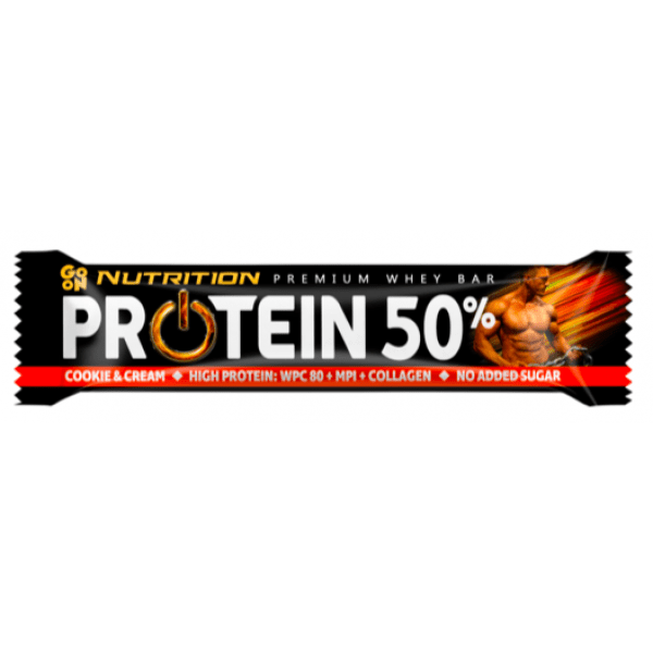 Go On Nutrition Протеиновый батончик Go On Nutrition Protein Bar 50 % 40 g (Cookie Cream), , 40 г