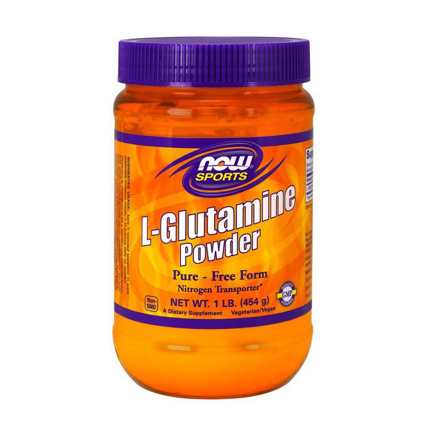 Глютамин Now Foods L-Glutamine Powder (454 г) нау фудс unflavored,  мл, Now. Глютамин. Набор массы Восстановление Антикатаболические свойства 
