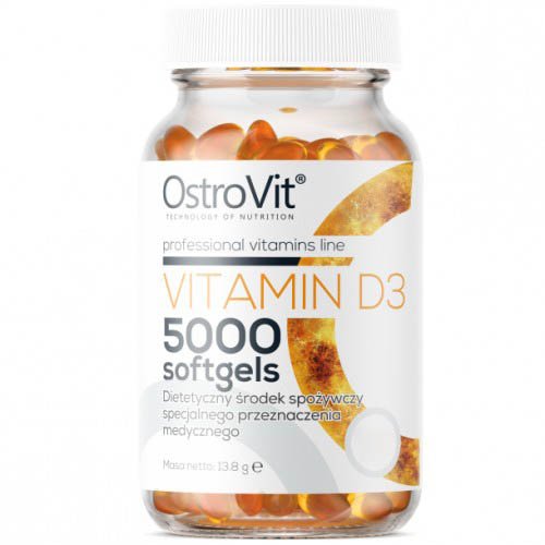 OstroVit Витамины и минералы OstroVit Vitamin D3 5000 IU, 250 капсул , , 
