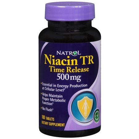 Niacin TR, 100 шт, Natrol. Витамин B. Поддержание здоровья 
