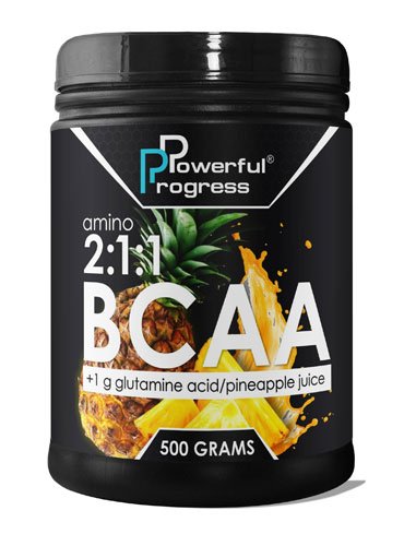 Powerful Progress Amino BCAA 2:1:1 500 г Апельсин,  мл, Powerful Progress. BCAA. Снижение веса Восстановление Антикатаболические свойства Сухая мышечная масса 