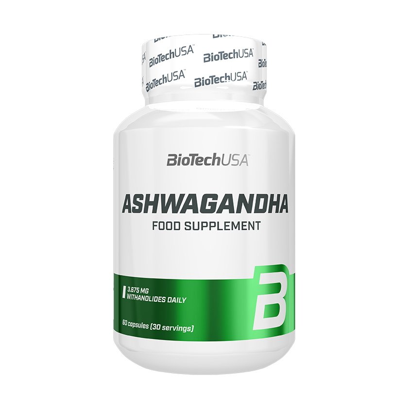Натуральная добавка BioTech Ashwagandha, 60 капсул,  ml, BioTech. Natural Products. General Health 