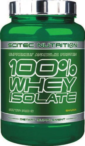 Scitec 100% Whey Isolate 700 г Клубника,  мл, Scitec Nutrition. Сывороточный изолят. Сухая мышечная масса Снижение веса Восстановление Антикатаболические свойства 
