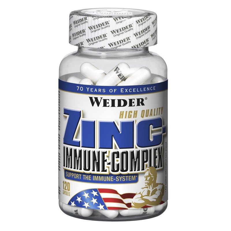 Zinc Immune-Complex, 120 pcs, Weider. Vitamin Mineral Complex. General Health Immunity enhancement 