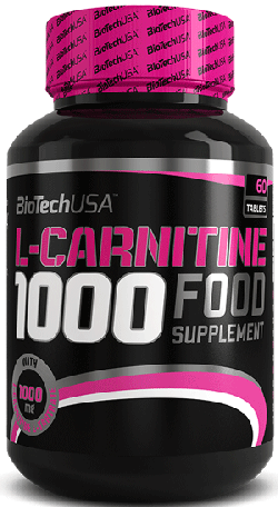 L-Carnitine 1000 mg, 60 pcs, BioTech. L-carnitine. Weight Loss General Health Detoxification Stress resistance Lowering cholesterol Antioxidant properties 