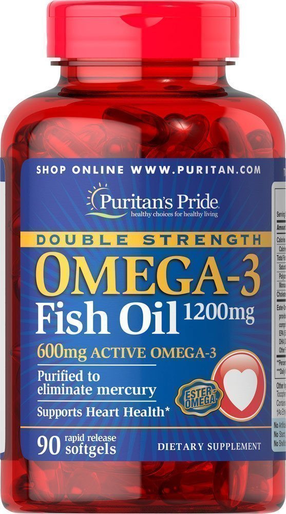 Puritan's Pride Puritans Pride Omega3 Double Strength 1200mg 90 шт. / 90 servings, , 90 шт.