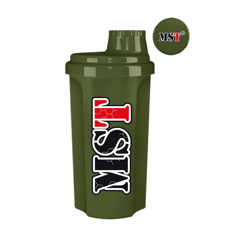 MST Nutrition Шейкер спортивный MST Shaker 700 мл Оливковый, , 