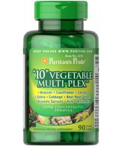 10 Vegetable Multi-Plex, 90 pcs, Puritan's Pride. Special supplements. 