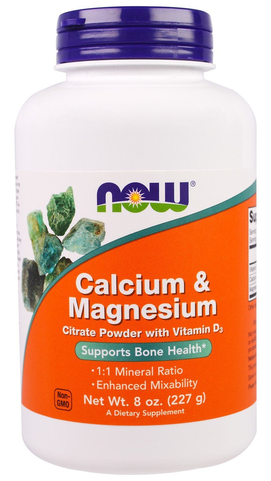 Calcium & Magnesium, 227 g, Now. Calcium Ca. 