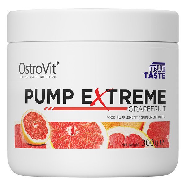 Предтренировочный комплекс OstroVit Pump Extreme, 300 грамм Грейпфрут,  ml, OstroVit. Pre Entreno. Energy & Endurance 