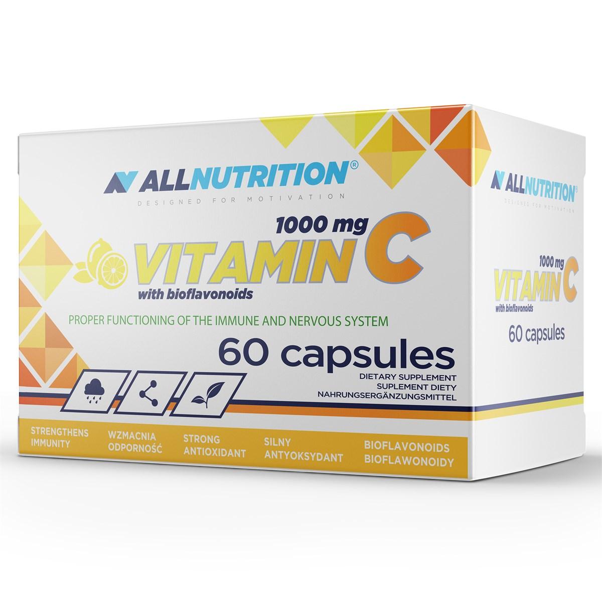 AllNutrition Витамин С AllNutrition Vitamin C 1000mg + Bioflaw (60 капс) алл нутришн, , 