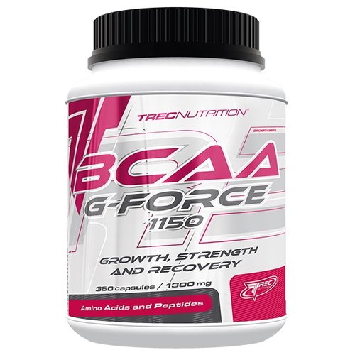 BCAA Trec Nutrition BCAA G-Force 1150, 360 капсул,  ml, Trec Nutrition. BCAA. Weight Loss recovery Anti-catabolic properties Lean muscle mass 