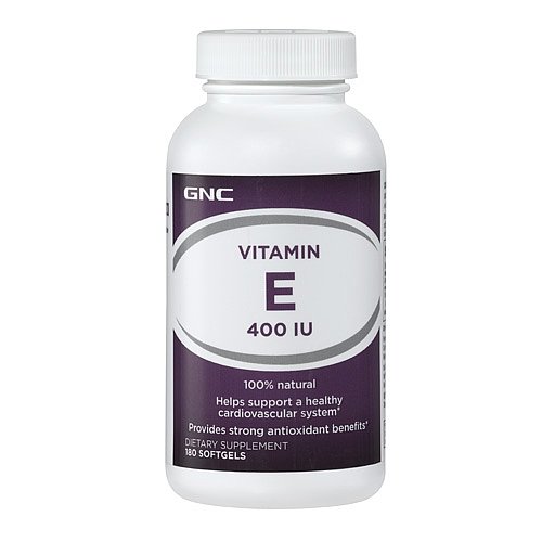 Vitamin E 400 IU, 180 piezas, GNC. Vitamina E. General Health Antioxidant properties 