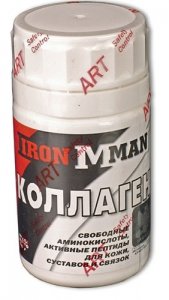 Коллаген, 50 g, Ironman. Colágeno. General Health Ligament and Joint strengthening Skin health 