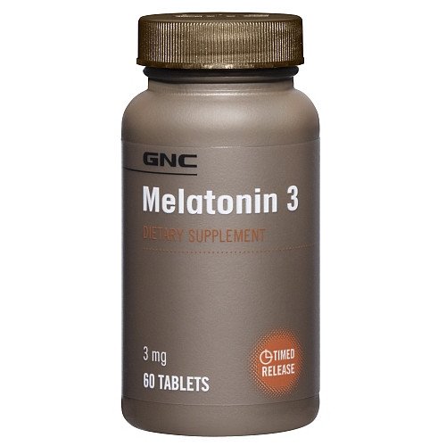 Мелатонин GNC Melatonin 5 (60 таб) гнс,  мл, GNC. Мелатонин. Улучшение сна Восстановление Укрепление иммунитета Поддержание здоровья 