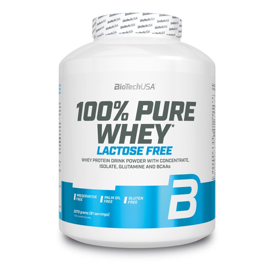 BioTech Протеин BioTech 100% Pure Whey Lactose Free, 2.27 кг Клубника, , 2270  грамм