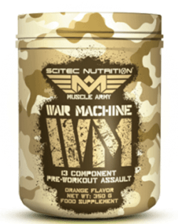 War Machine, 350 г, Scitec Nutrition. Предтренировочный комплекс. Энергия и выносливость 