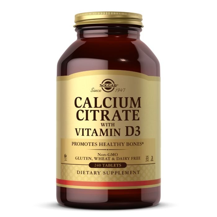 Витамины и минералы Solgar Calcium Citrate with Vitamin D3, 240 таблеток,  мл, Solgar. Витамины и минералы. Поддержание здоровья Укрепление иммунитета 