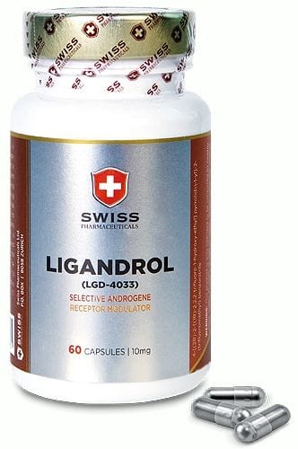 Ligandrol, 60 шт, Swiss Pharmaceuticals. Лигандрол. Набор массы 