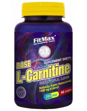 Л-карнитин FitMax Base L-Carnitine 700 mg (90 капс) фитмакс,  мл, FitMax. L-карнитин. Снижение веса Поддержание здоровья Детоксикация Стрессоустойчивость Снижение холестерина Антиоксидантные свойства 