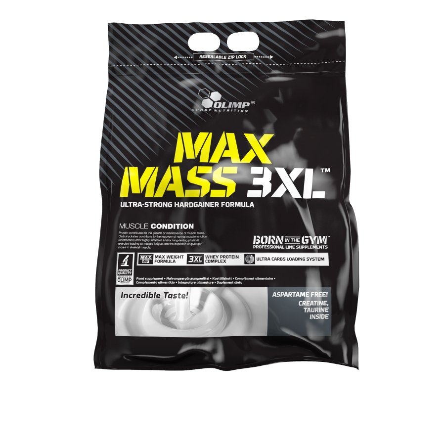Max Mass 3XL, 6000 g, Olimp Labs. Ganadores. Mass Gain Energy & Endurance recuperación 