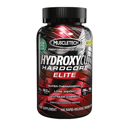 Hydroxycut Hardcore Elite, 100 piezas, MuscleTech. Termogénicos. Weight Loss Fat burning 