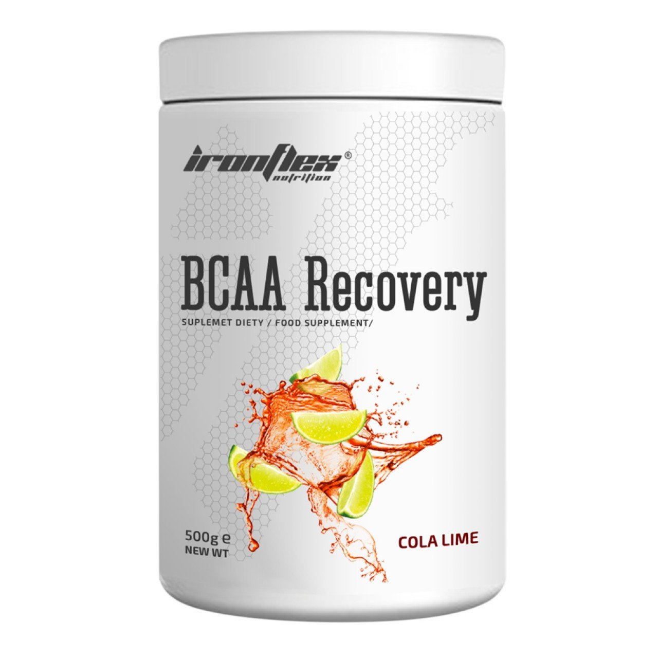 БЦАА Iron Flex BCAA Recovery 500 грамм Кола лайм,  мл, IronFlex. BCAA. Снижение веса Восстановление Антикатаболические свойства Сухая мышечная масса 