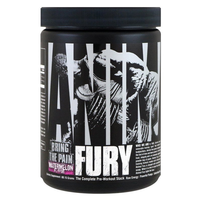 Universal Nutrition Предтреник Universal Animal FURY (80 г) юниверсал энимал фури watermelon, , 0.08