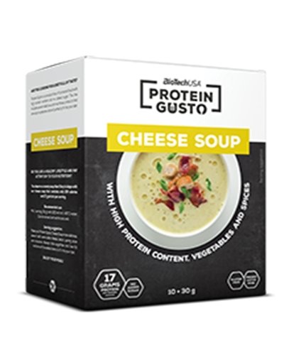 Protein Gusto Cheese Soup, 30 g, BioTech. Meal replacement. 