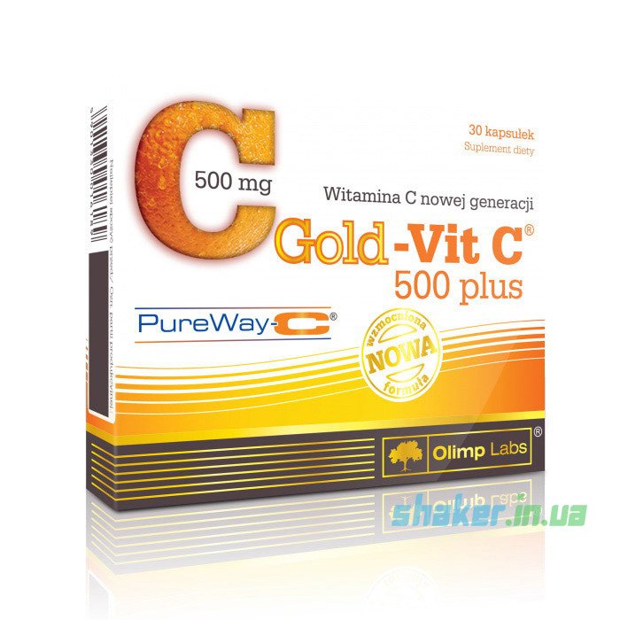 Olimp Labs Витамин C Olimp Gold-Vit C 500 Plus (30 капс) олимп, , 30 