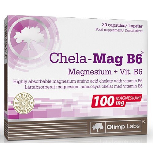 Харчова добавка Olimp Labs Chela Mag B6 30 caps,  мл, Olimp Labs. Витамины и минералы. Поддержание здоровья Укрепление иммунитета 