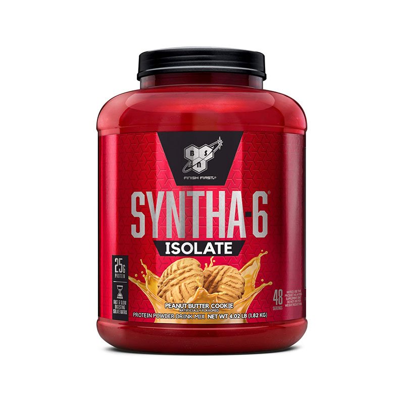 Протеин BSN Syntha-6 Isolate, 1.8 кг Арахисовое печенье,  ml, Brawn Nutrition. Proteína. Mass Gain recuperación Anti-catabolic properties 