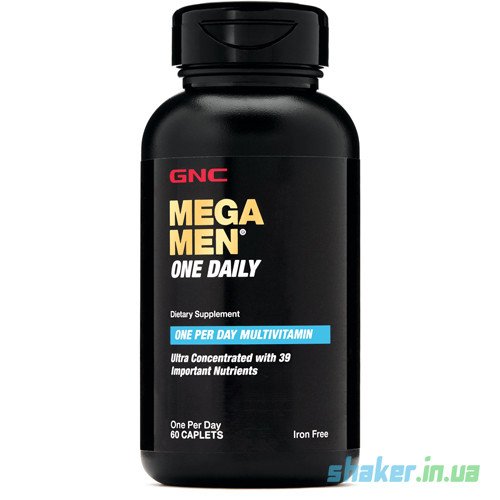 Витамины для мужчин GNC Mega Men One Daily (60 таб) мега мен,  мл, GNC. Витамины и минералы. Поддержание здоровья Укрепление иммунитета 