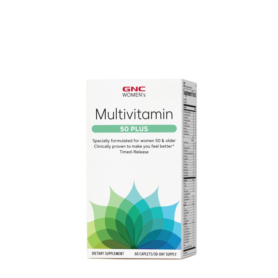 Витамины и минералы GNC Women's Multivitamin 50 Plus, 60 каплет,  ml, GNC. Vitamins and minerals. General Health Immunity enhancement 