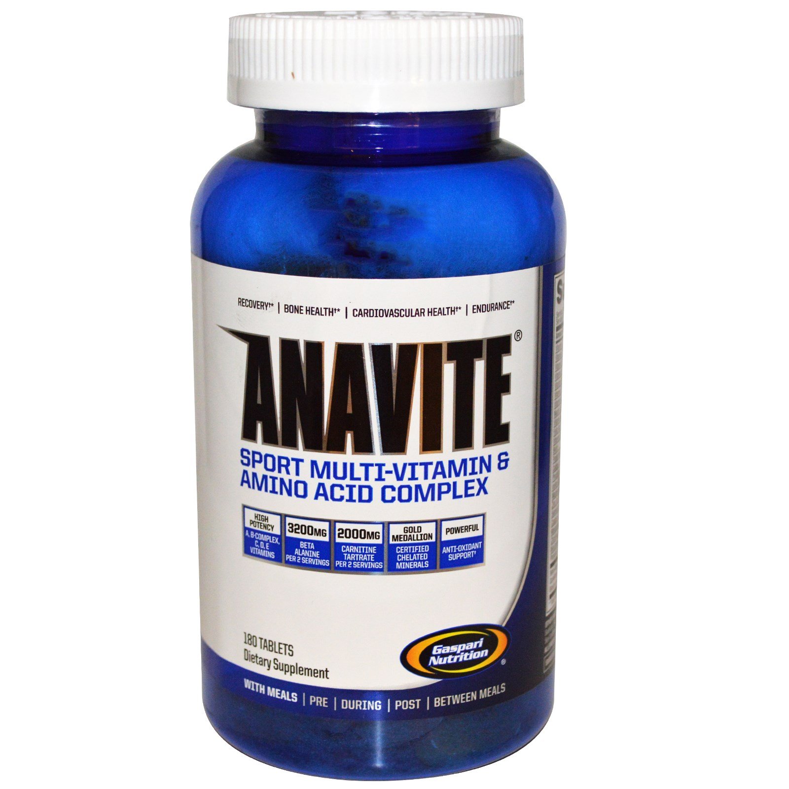 Anavite, 180 pcs, Gaspari Nutrition. Vitamin Mineral Complex. General Health Immunity enhancement 