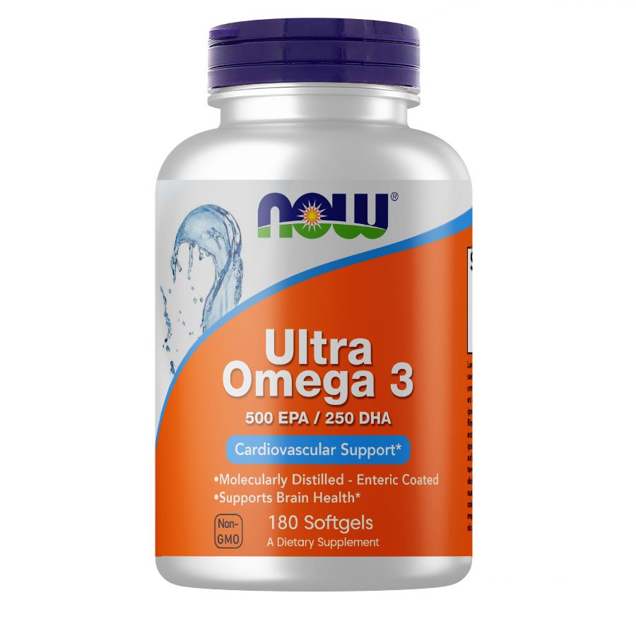 Жирные кислоты NOW Ultra Omega-3, 180 капсул,  ml, Now. Omega 3 (Fish Oil). General Health Ligament and Joint strengthening Skin health CVD Prevention Anti-inflammatory properties 