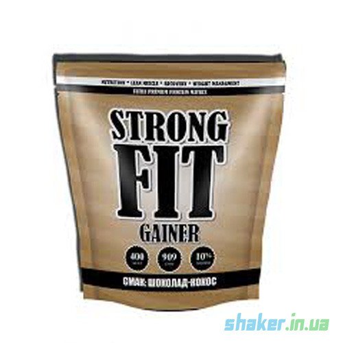 Гейнер для набора массы Strong FIT Gainer 10% (909 г) стронг фит шоколад-кокос,  мл, Strong FIT. Гейнер. Набор массы Энергия и выносливость Восстановление 